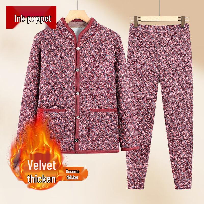 Elderly Women s Plush Velvet Thickened Winter Thermal Pajama Set XL
Elderly Women s Plush Velvet Thickened Winter Thermal Pajama Set XL