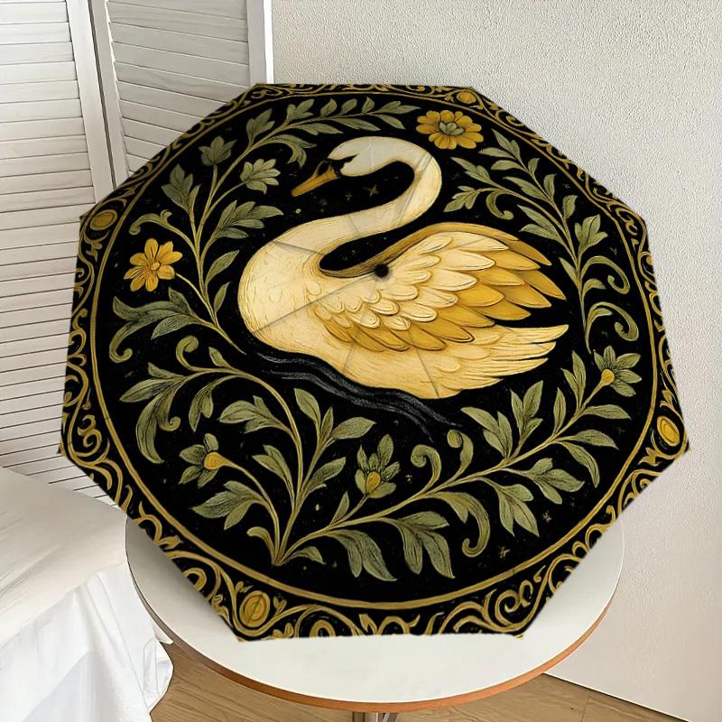 1pc Golden Swan with Floral Border Umbrella with Plastic Handle,Suitable for All Seasons Home Travel Outdoor UmbrellaDD1331
1pc Golden Swan with Floral Border Umbrella with Plastic Handle,Suitable for All Seasons Home Travel Outdoor UmbrellaDD1331