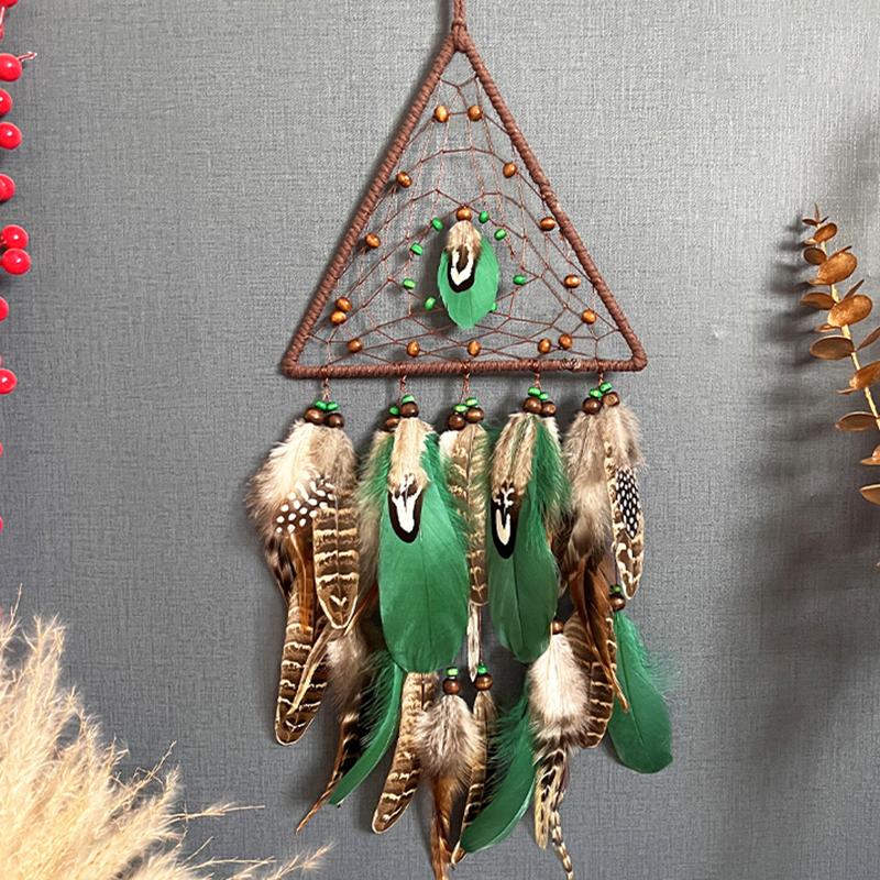 Handmade Boho Dream Catcher Triangle Wind Chimes Wall Hangings For Living Room Bedroom Birthday Christmas Gifts Home Decorations
Handmade Boho Dream Catcher Triangle Wind Chimes Wall Hangings For Living Room Bedroom Birthday Christmas Gifts Home Decorations