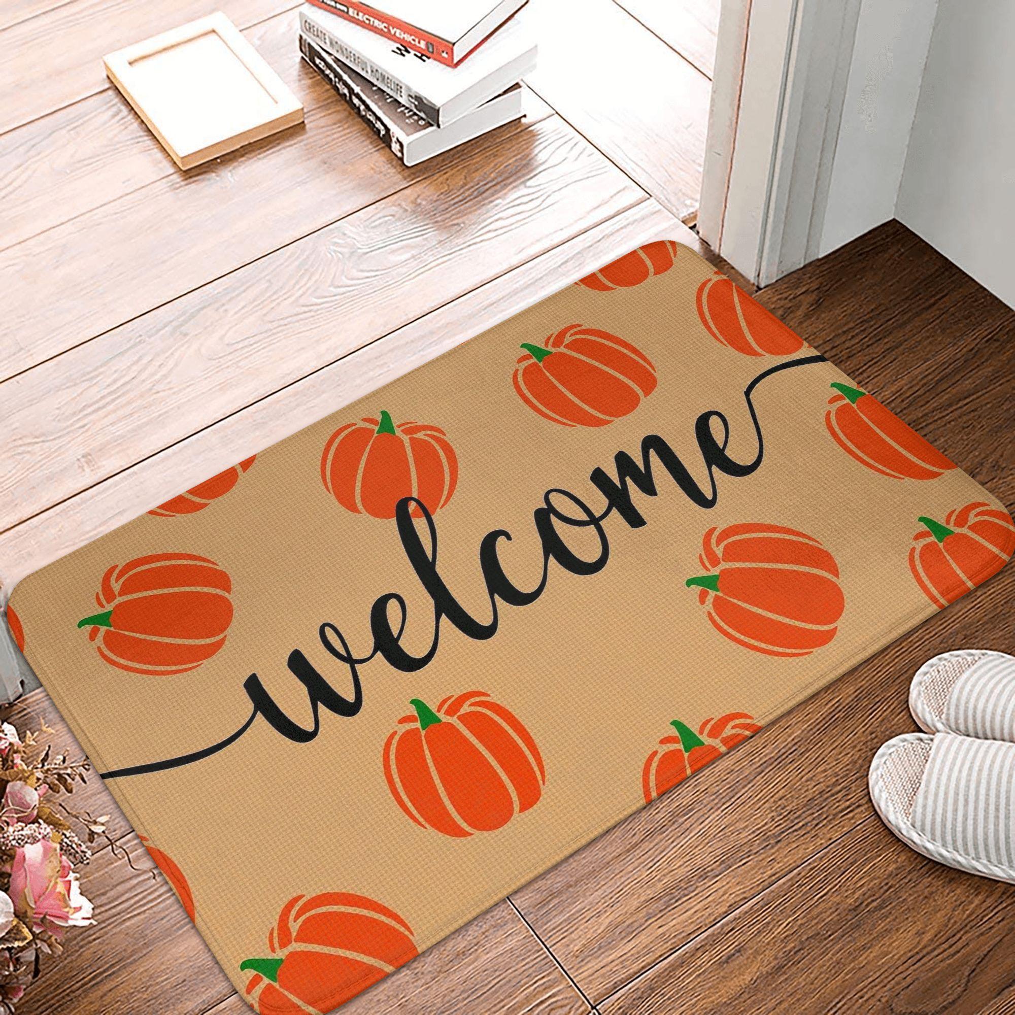 Hello Pumpkin Welcome Doormat Anti-Slip Entrance Kitchen Bath Door Floor Mats Living Room Carpet Rug 40x60cm
Hello Pumpkin Welcome Doormat Anti-Slip Entrance Kitchen Bath Door Floor Mats Living Room Carpet Rug 40x60cm