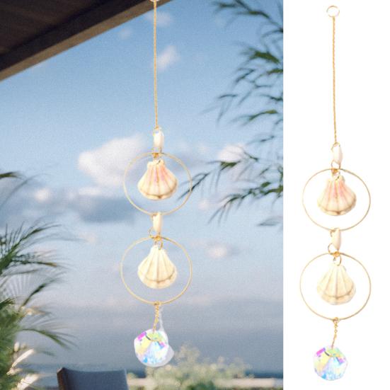 Sun Catcher Привлекательная подвеска из металлической цепочки из ракушек из радуги из натуральных камней для балкона
Sun Catcher Привлекательная подвеска из металлической цепочки из ракушек из радуги из натуральных камней для балкона