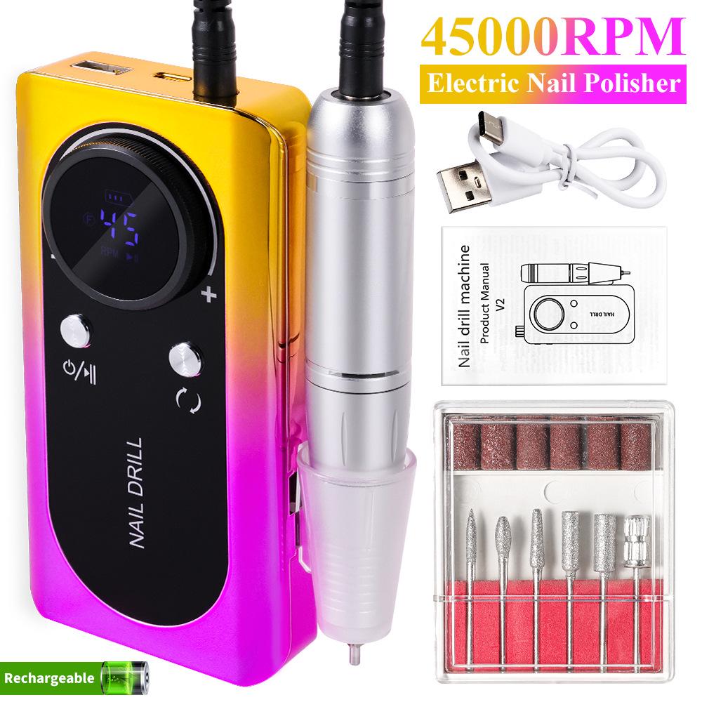 Professional V2 Electric Nail Drill 45000 RPM: Rechargeable Tool for Nail Grinding & Removal
Professional V2 Electric Nail Drill 45000 RPM: Rechargeable Tool for Nail Grinding & Removal
