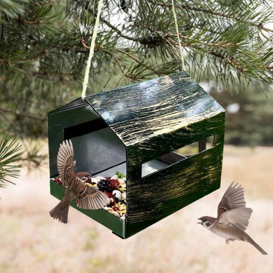 Yousheng Birds Feeder Spacious Design All-Weather Protected Iron House Outdoor Birds Feeder Year-round Birds Feeder
Yousheng Birds Feeder Spacious Design All-Weather Protected Iron House Outdoor Birds Feeder Year-round Birds Feeder