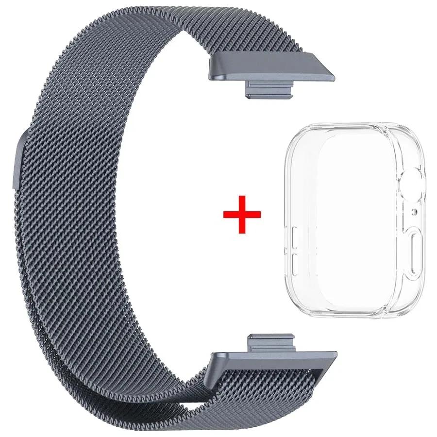Металевий ремінець для Huawei Watch Fit 4 з чохлом, TPU захисним екраном, браслет для Huawei Fit 3, міланська магнітна петля, ремінець для годинника Huawei Watch Fit 4 Pro
Металевий ремінець для Huawei Watch Fit 4 з чохлом, TPU захисним екраном, браслет для Huawei Fit 3, міланська магнітна петля, ремінець для годинника Huawei Watch Fit 4 Pro
