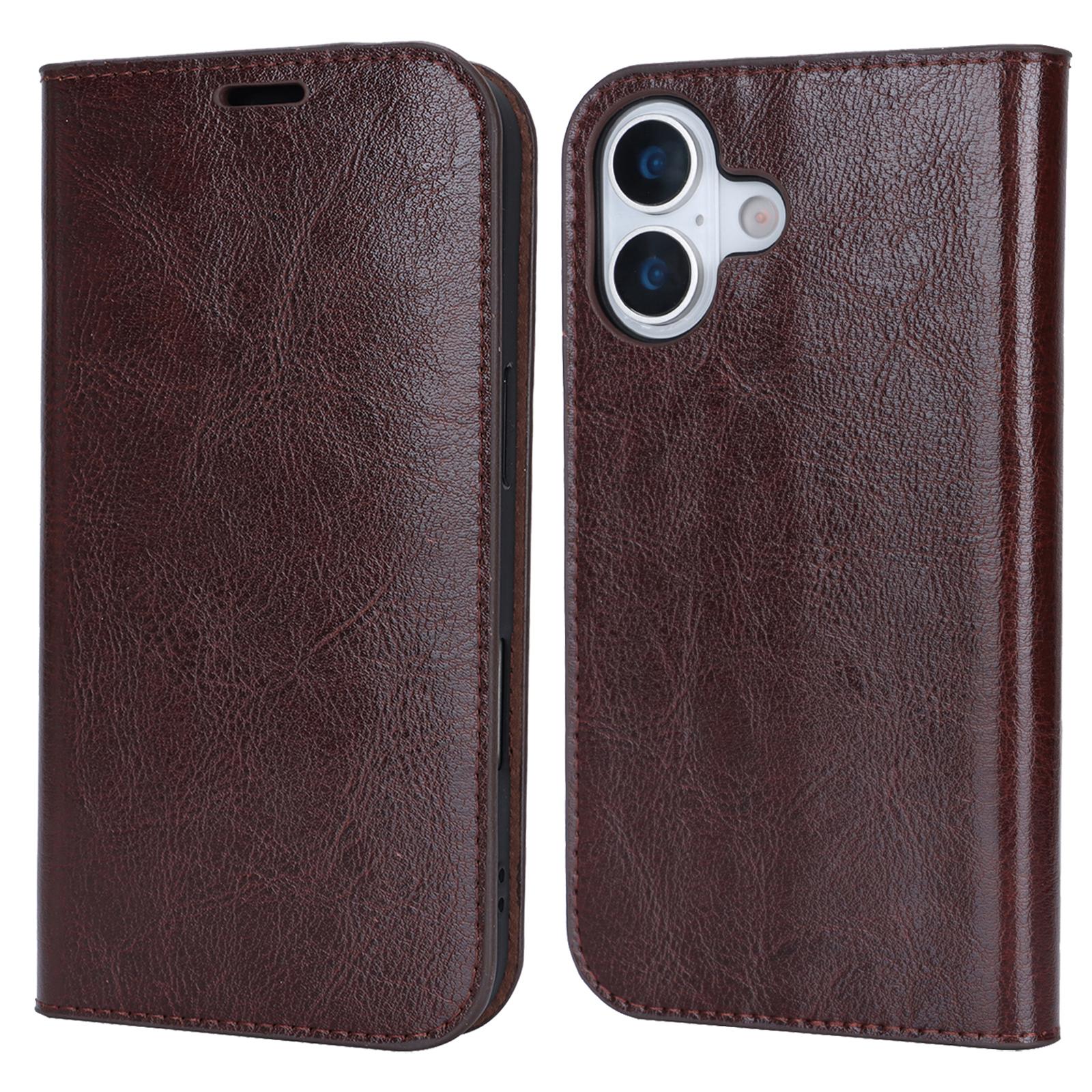 For iPhone 17 Case Crazy Horse Texture Split Leather Wallet Phone Cover Dark Brown
For iPhone 17 Case Crazy Horse Texture Split Leather Wallet Phone Cover Dark Brown