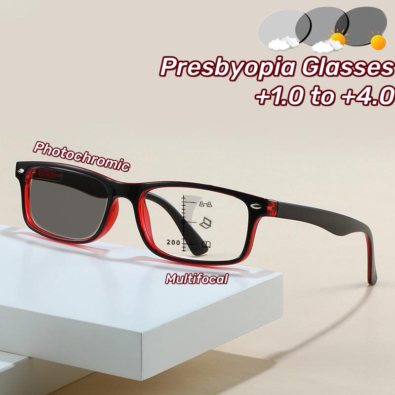 Anti Blue Light High-definition Photochromic Presbyopia Glasses 2 Colors Multi Focus Reading Glasses Ultra Light Unisex Glasses 4.0
Anti Blue Light High-definition Photochromic Presbyopia Glasses 2 Colors Multi Focus Reading Glasses Ultra Light Unisex Glasses 4.0