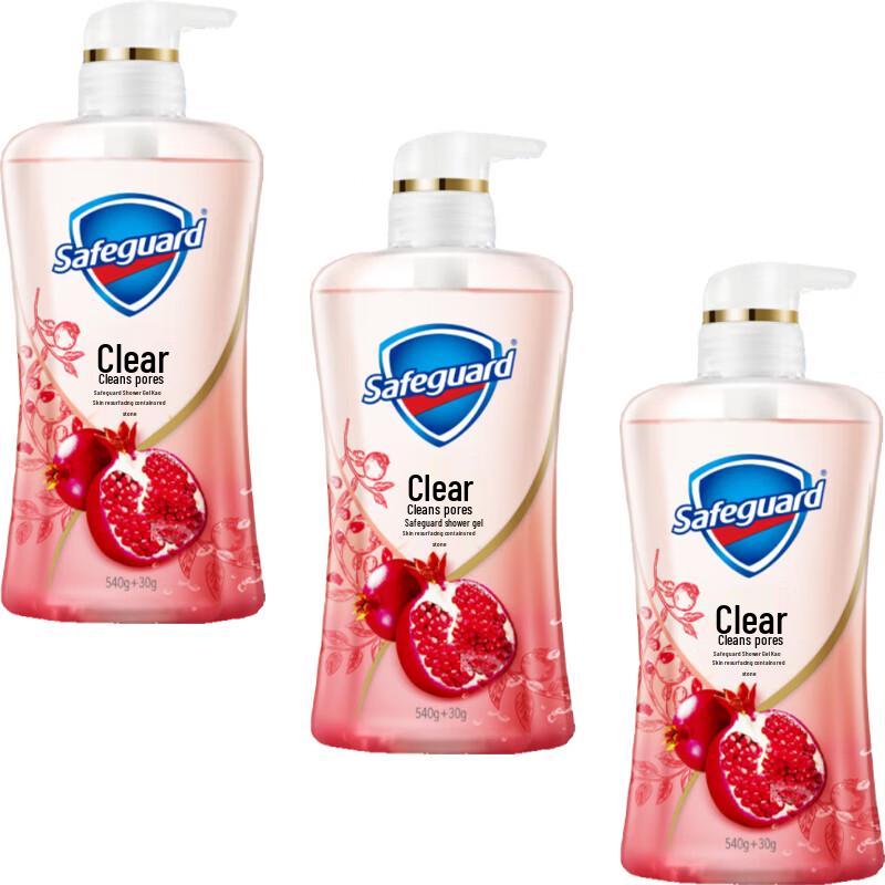 Safeguard Red Pomegranate Shower Gel 540g + 3x30g Pack
Safeguard Red Pomegranate Shower Gel 540g + 3x30g Pack