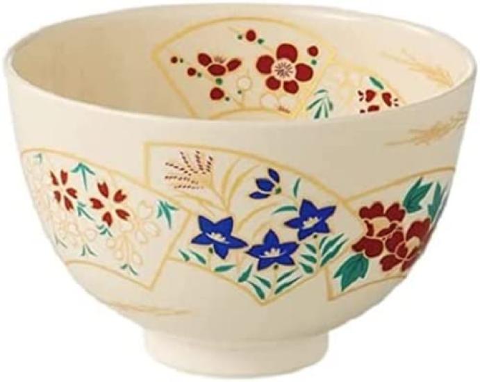 Ale-net Matcha Bowl, Ninsei Fan Design, W12.5 x D12.5 x H7.8cm, Tea Ceremony Utensils, Ceramic, Seto Ware, Made in Japan
Ale-net Matcha Bowl, Ninsei Fan Design, W12.5 x D12.5 x H7.8cm, Tea Ceremony Utensils, Ceramic, Seto Ware, Made in Japan