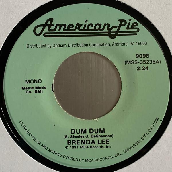 7inch Record BRENDA LEE Dum Dum Fool 1 9098 American Pie 1991 US Rock Used
7inch Record BRENDA LEE Dum Dum Fool 1 9098 American Pie 1991 US Rock Used