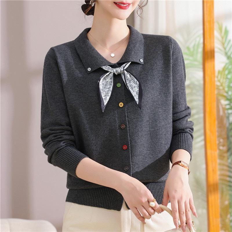 Stylish Women s Sweater Coat: Middle-Aged and Elderly Knitwear with Bowknot Design - Long Sleeve Spring & Autumn Layer L (suggested for 90-105 jin) сірий колір
Stylish Women s Sweater Coat: Middle-Aged and Elderly Knitwear with Bowknot Design - Long Sleeve Spring & Autumn Layer L (suggested for 90-105 jin) сірий колір
