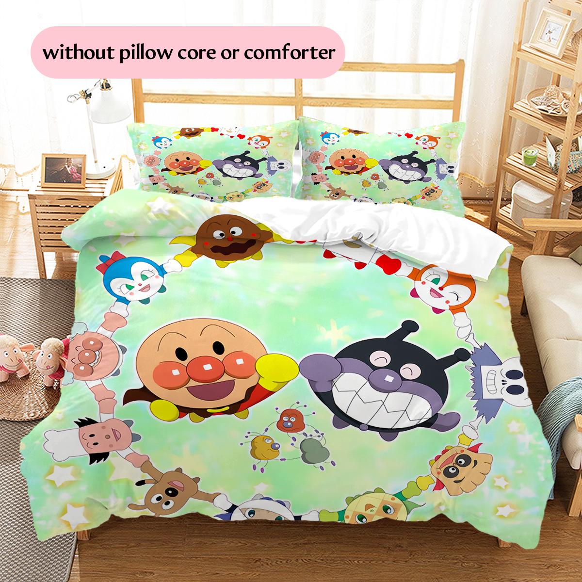 Anpanman Family Pattern Bedding Home Decoration Birthday & Festival Gift (1 * duvet cover + 2 * pillowcase, without core) 135x200cm
Anpanman Family Pattern Bedding Home Decoration Birthday & Festival Gift (1 * duvet cover + 2 * pillowcase, without core) 135x200cm