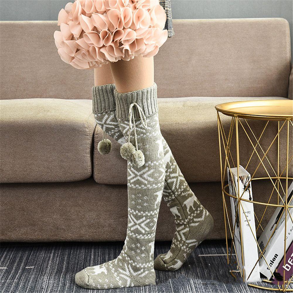 Fashion Winter Xmas Gift Over The Knee Socks Women s Socks Christmas Stockings Warm Knit Socks сірий
Fashion Winter Xmas Gift Over The Knee Socks Women s Socks Christmas Stockings Warm Knit Socks сірий