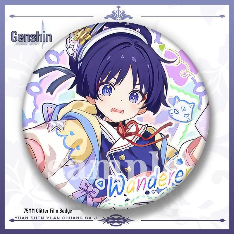 Genshin Impact Гидро Архонт Фурина Скарамучча Значок-кнопка - Нахида, Линетт, Сяо Брошь Подарок 75mm Silver Glitter Laminate
Genshin Impact Гидро Архонт Фурина Скарамучча Значок-кнопка - Нахида, Линетт, Сяо Брошь Подарок 75mm Silver Glitter Laminate