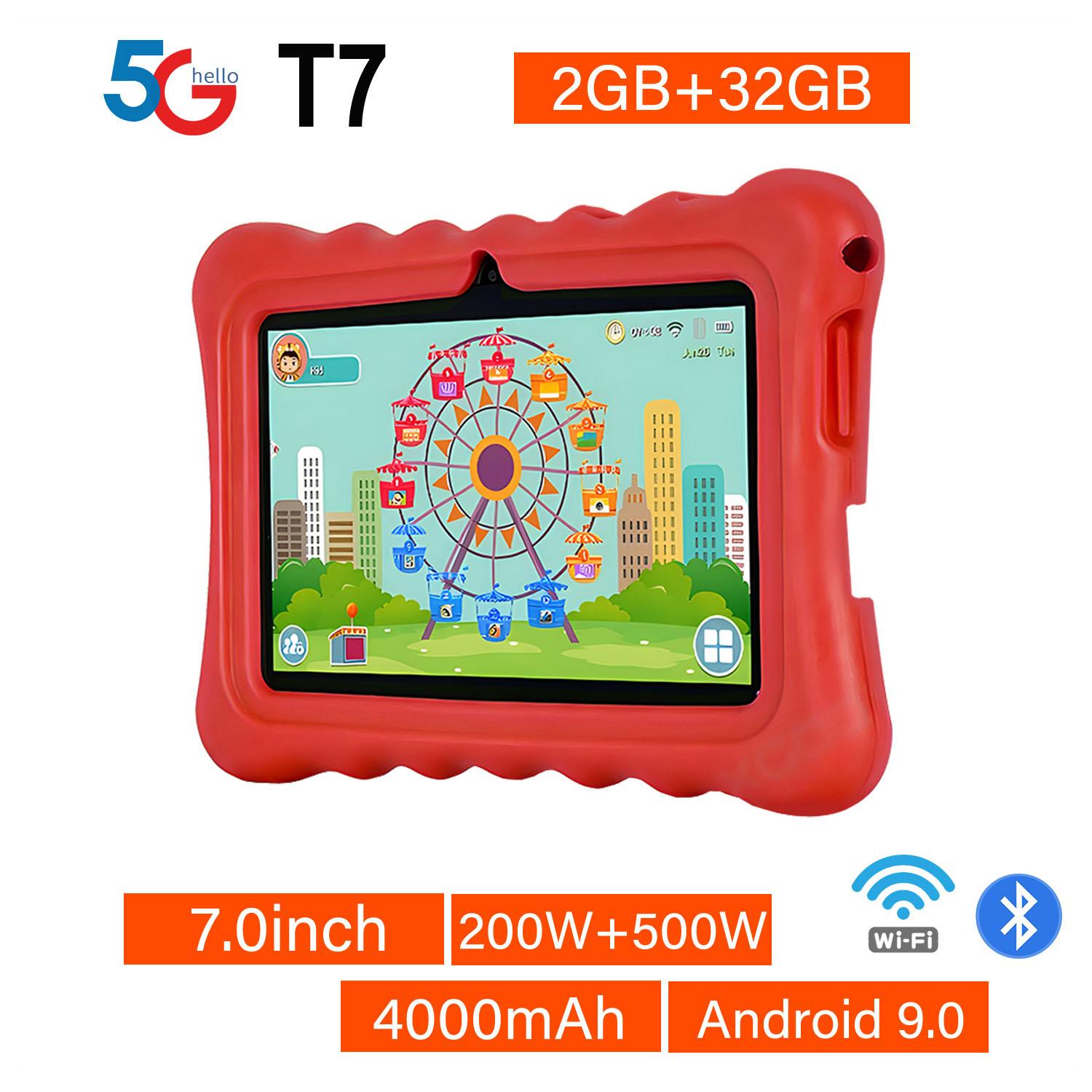7-дюймовые детские планшеты, Android 5G, WIFI, четырехъядерный процессор, 2 ГБ ОЗУ, 32 ГБ ПЗУ, двойная камера, планшетный ПК
7-дюймовые детские планшеты, Android 5G, WIFI, четырехъядерный процессор, 2 ГБ ОЗУ, 32 ГБ ПЗУ, двойная камера, планшетный ПК