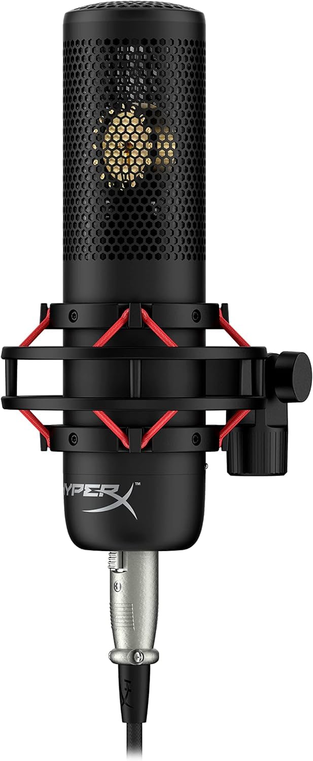 HyperX ProCast Large Diaphragm Condenser Microphone XLR Connection Compatible Cardioid Polar Putter for Professional Content Creators and Streamers
HyperX ProCast Large Diaphragm Condenser Microphone XLR Connection Compatible Cardioid Polar Putter for Professional Content Creators and Streamers