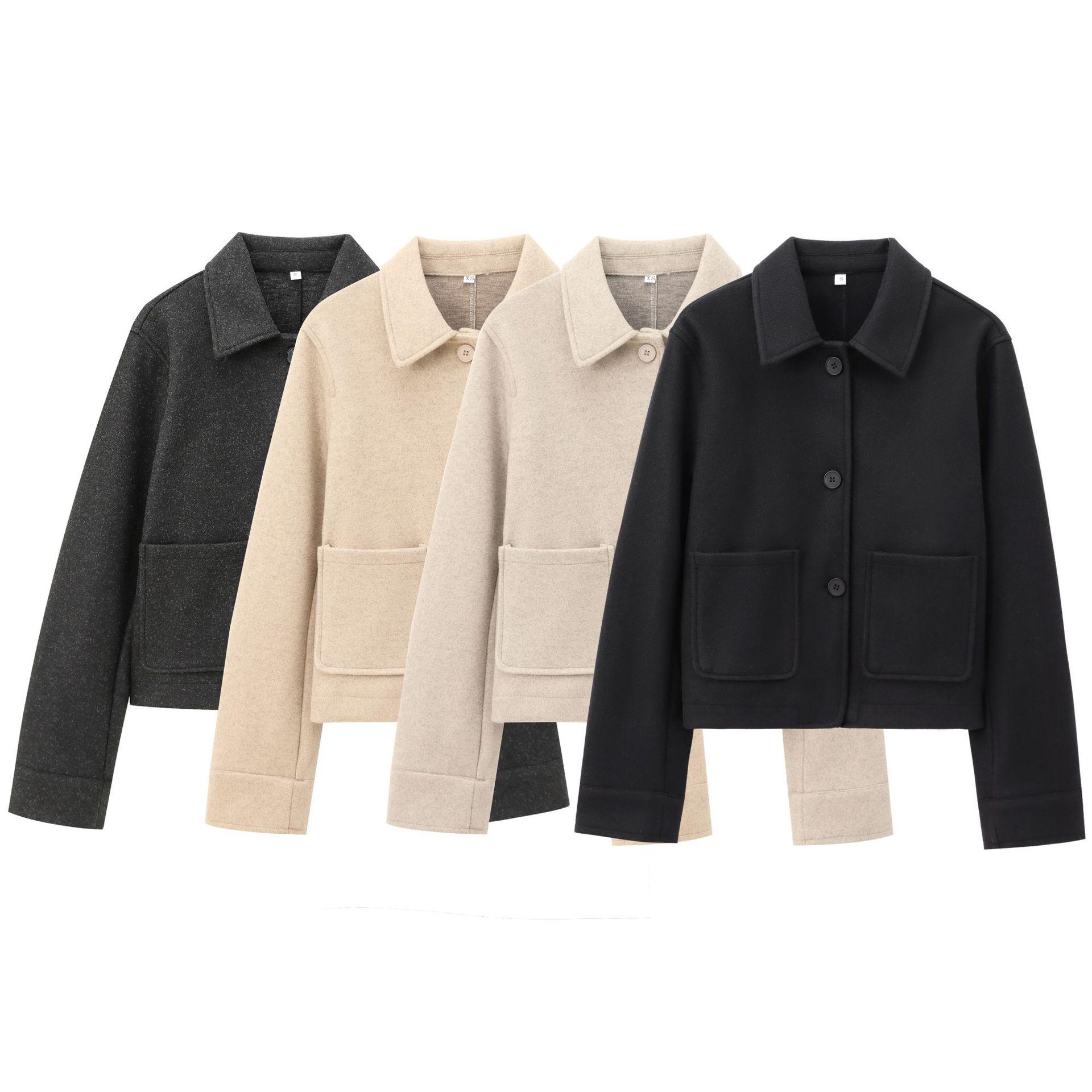 European & American Style 2024 Fall/Winter Women s Soft Lapel Long-Sleeve Coat with Pocket Detail L
European & American Style 2024 Fall/Winter Women s Soft Lapel Long-Sleeve Coat with Pocket Detail L