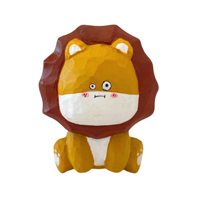 Handmade Wood Lion Sculpture, Friendly Tabletop Decoration for Living Space
Handmade Wood Lion Sculpture, Friendly Tabletop Decoration for Living Space