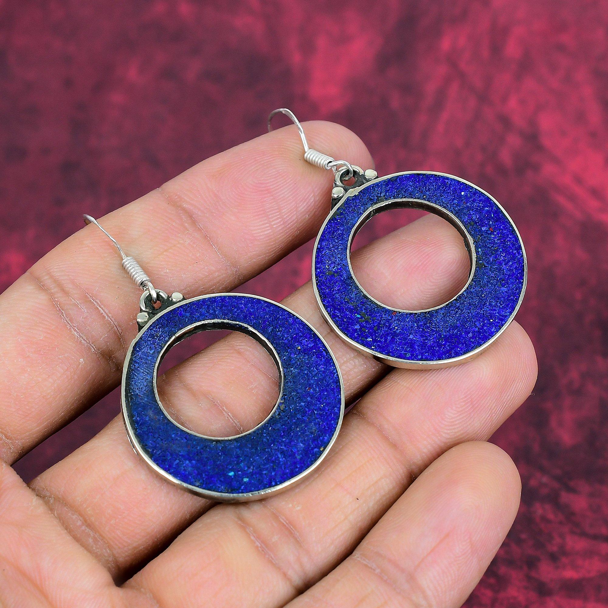 Lapis Lazuli Earrings Handmade Jewelry, 925 Solid Sterling Silver Earrings Designer Gemstone Jewelry Nepali Earrings, Gift For Mom 1.96 Inches синий
Lapis Lazuli Earrings Handmade Jewelry, 925 Solid Sterling Silver Earrings Designer Gemstone Jewelry Nepali Earrings, Gift For Mom 1.96 Inches синий