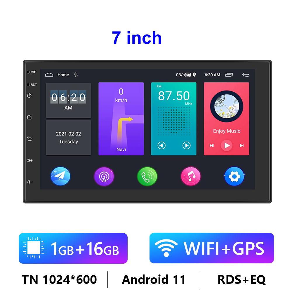 R-730 7 inch Android 11 Car Stereo with 1G+16GB GPS Navigation Touchscreen FM Radio with Dual USB Input Type A
R-730 7 inch Android 11 Car Stereo with 1G+16GB GPS Navigation Touchscreen FM Radio with Dual USB Input Type A