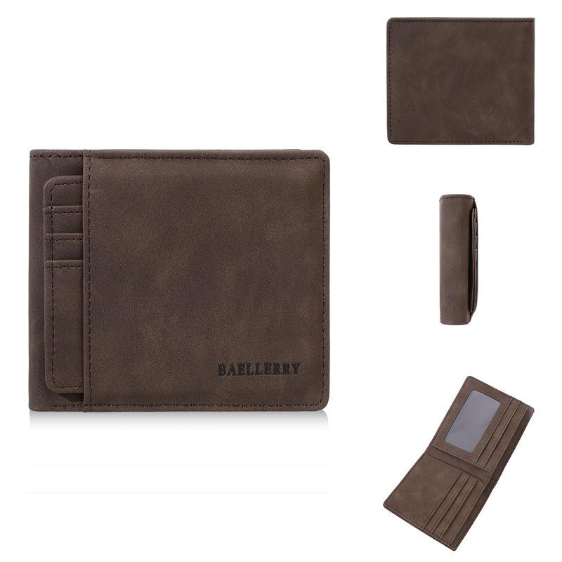 Baellerry Men Fashion Short Wallets Vintage Design Bi-fold Card Holder Purse for Man Male Classic Money Packs Bags 11*9.5*2cm кавовий
Baellerry Men Fashion Short Wallets Vintage Design Bi-fold Card Holder Purse for Man Male Classic Money Packs Bags 11*9.5*2cm кавовий