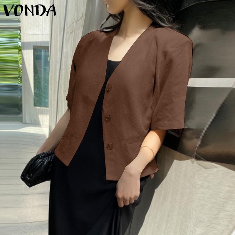 Женский однотонный свободный топ VONDA с v-образным вырезом и короткими рукавами и карманами
Женский однотонный свободный топ VONDA с v-образным вырезом и короткими рукавами и карманами