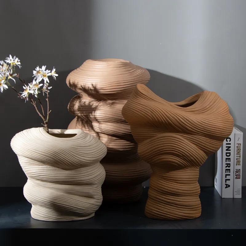 Ceramic Vase Stripe Winding Pattern Flower Vase Porcelain Crafts Flower Arrangement Accessories Home Furnishing Decoration
Ceramic Vase Stripe Winding Pattern Flower Vase Porcelain Crafts Flower Arrangement Accessories Home Furnishing Decoration