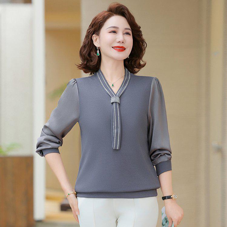 Spring Lace Collar Plus Size Chiffon Shirt for Middle-Aged & Elderly Women XL сірий колір
Spring Lace Collar Plus Size Chiffon Shirt for Middle-Aged & Elderly Women XL сірий колір