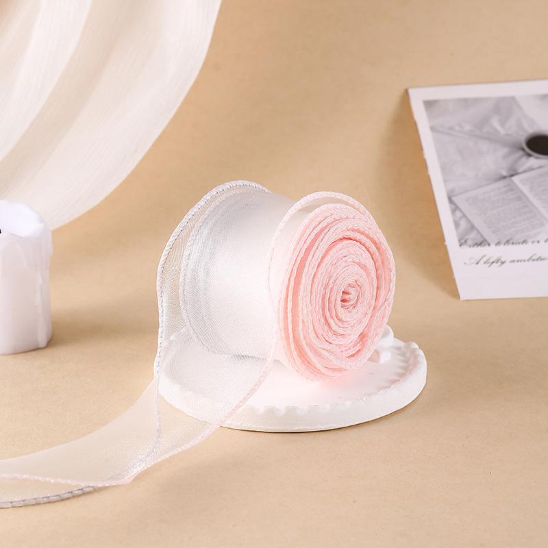 10Yards/Roll Sewing Fabric Decor Cake Bow Chiffon Ribbon Double Color Gift Wrapping for Bouquets Fishtail Yarn Wave Edge Organza серый/розовый
10Yards/Roll Sewing Fabric Decor Cake Bow Chiffon Ribbon Double Color Gift Wrapping for Bouquets Fishtail Yarn Wave Edge Organza серый/розовый