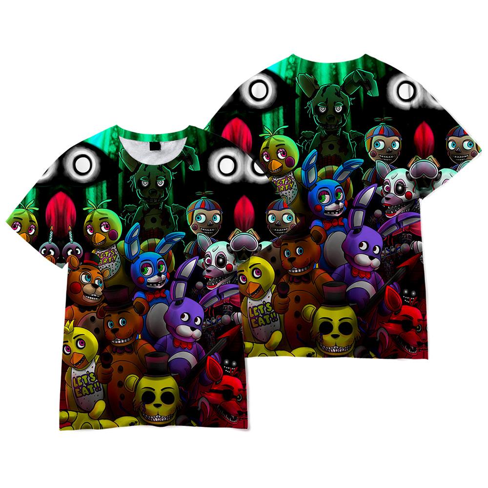 Five Nights At Freddys аниме футболка с круглым вырезом и короткими рукавами модная мужская и женская футболка большого размера унисекс
Five Nights At Freddys аниме футболка с круглым вырезом и короткими рукавами модная мужская и женская футболка большого размера унисекс