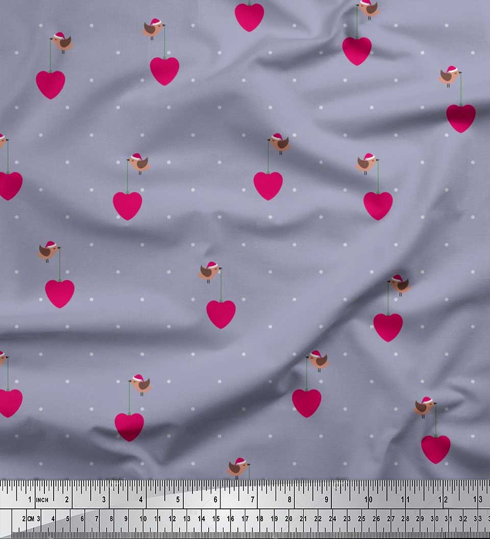 Soimoi Japan Crepe Satin Ткань с принтом в горошек, сердце и птицу на метр 42 дюйма 42 Inch Wide - Poly Crepe серый
Soimoi Japan Crepe Satin Ткань с принтом в горошек, сердце и птицу на метр 42 дюйма 42 Inch Wide - Poly Crepe серый