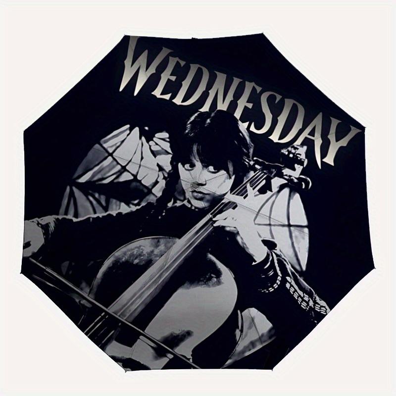 1pc Wednesday Addams Automatic Folding Umbrella, Portable Design with 8 Ribs, Casual Outdoor Accessory HolidayBirthday Gifts y250814062
1pc Wednesday Addams Automatic Folding Umbrella, Portable Design with 8 Ribs, Casual Outdoor Accessory HolidayBirthday Gifts y250814062