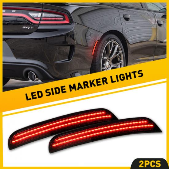 Smoked LED Red Bumper Side Marker Light Reflector For Dodge Charger 2015-22 EOA
Smoked LED Red Bumper Side Marker Light Reflector For Dodge Charger 2015-22 EOA