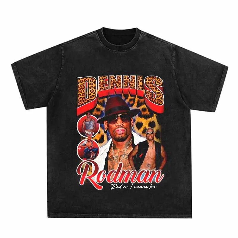 Hip Hop Streetwear Washed Tops Tees 2023 Summer Fashion Dennis Rodman Portrait Print T Shirt Men Women Oversized T-shirt Cotton
Hip Hop Streetwear Washed Tops Tees 2023 Summer Fashion Dennis Rodman Portrait Print T Shirt Men Women Oversized T-shirt Cotton