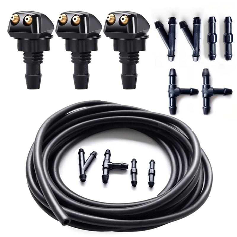 Universal Car Spray Pipe Joint Kit Windshield Washer Hose Wiper Blade Pipe Jet Nozzle Water Fluid Tube Connector Replacement Kit білий
Universal Car Spray Pipe Joint Kit Windshield Washer Hose Wiper Blade Pipe Jet Nozzle Water Fluid Tube Connector Replacement Kit білий