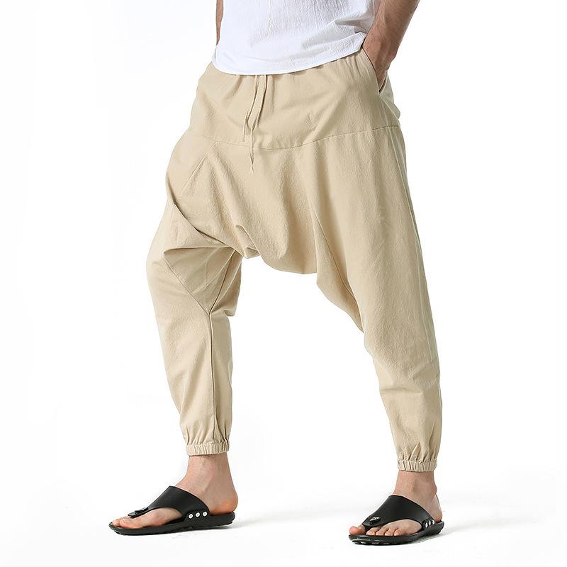 Men Harem Pants Linen Drop Crotch Cozy Streetwear Loose Fit Breathable Lightweight Long Pants Male Joggers XS хаки
Men Harem Pants Linen Drop Crotch Cozy Streetwear Loose Fit Breathable Lightweight Long Pants Male Joggers XS хаки