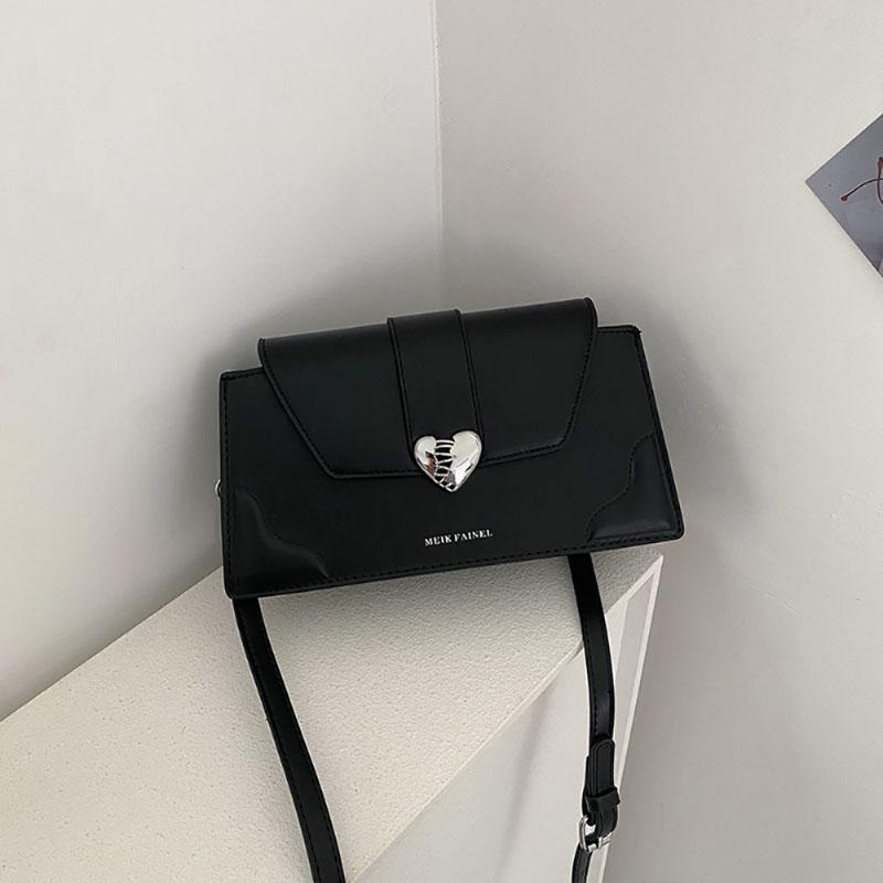 Осень и зима Винтаж Красная Новая Сумка Дамская Сумка с Дизайном В Форме Сердца Модные Сумки Через Плечо На Одно Плечо Повседневные Сумки Через Плечо Маленькая Квадратная Упаковка