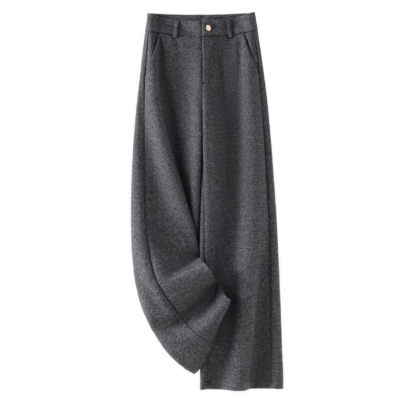 Gray Woolen Wide-Leg Women s Pants – 2024 Autumn/Winter Slimming Narrow-Leg, Straight-Leg Casual Style XL
Gray Woolen Wide-Leg Women s Pants – 2024 Autumn/Winter Slimming Narrow-Leg, Straight-Leg Casual Style XL