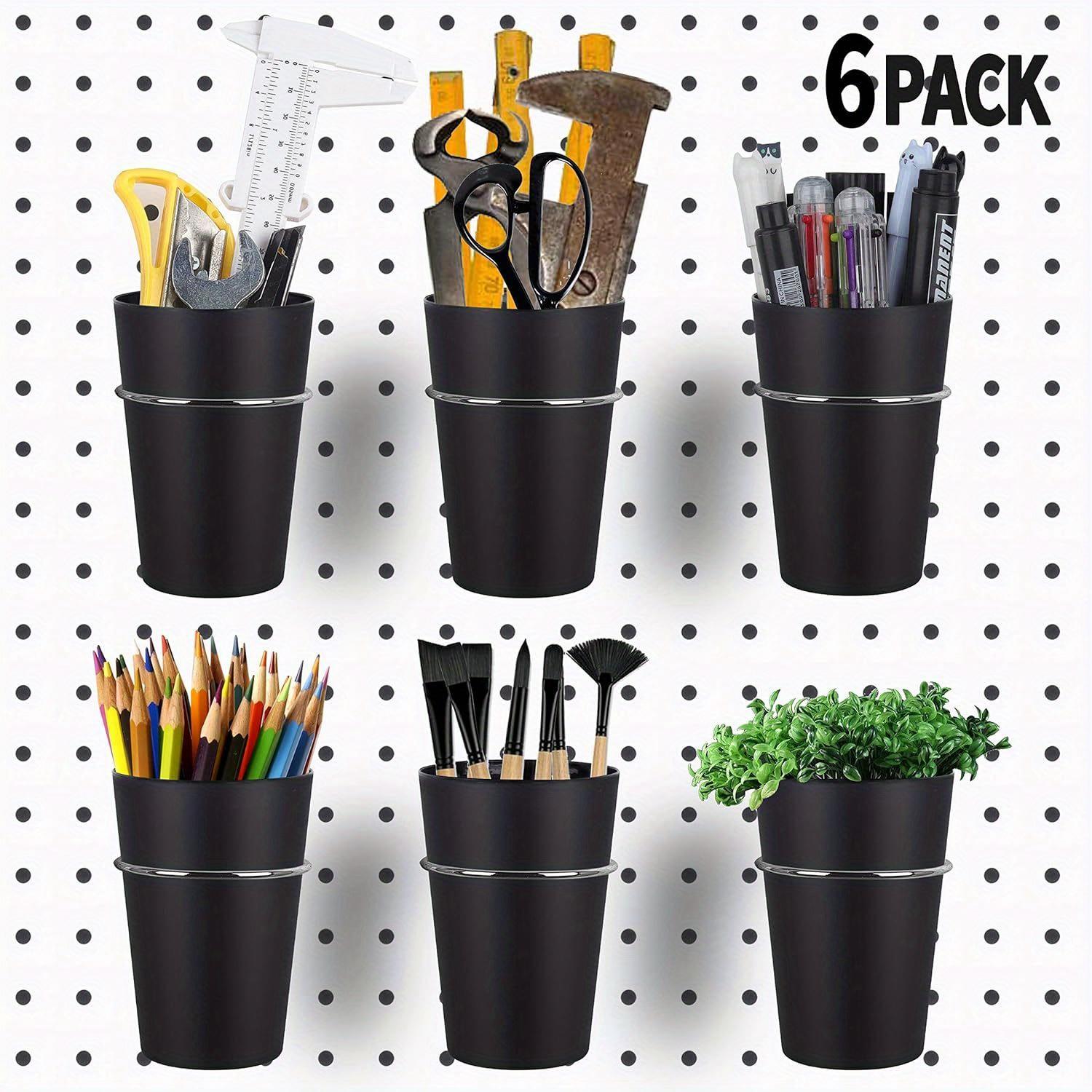 6 Sets with Pegboard Cups, Pegboard Hooks with Rings, Ring Pegboard Box for Organized Storage, Pegboard Cup Holder Accessory, (black) Pack of 6 чёрный
6 Sets with Pegboard Cups, Pegboard Hooks with Rings, Ring Pegboard Box for Organized Storage, Pegboard Cup Holder Accessory, (black) Pack of 6 чёрный