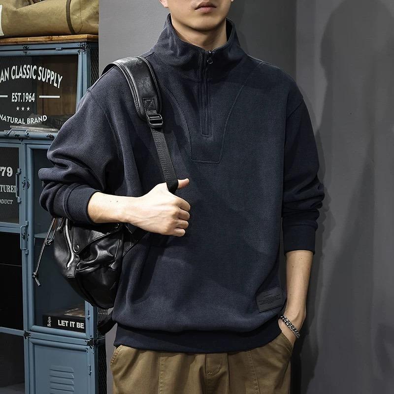 Men s Quarter Zip Stand Collar Sweatshirt - Oversized Waffle Knit Casual Pullover with Vintage Texture 4XL темно-сірий колір
Men s Quarter Zip Stand Collar Sweatshirt - Oversized Waffle Knit Casual Pullover with Vintage Texture 4XL темно-сірий колір