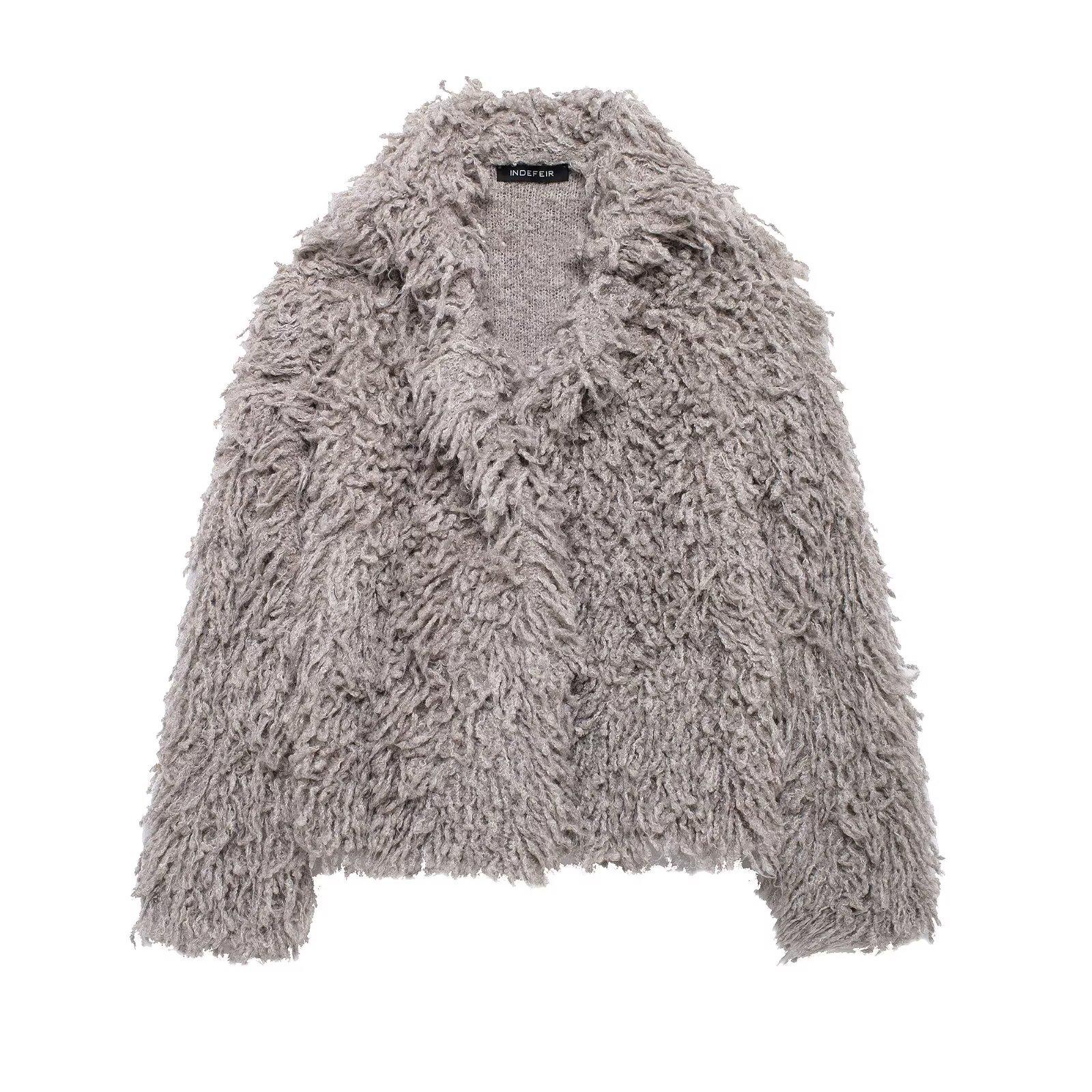 European & American Women s Fashion Faux Fur Knitted Cardigan - New 2024 Autumn/Winter Style Extra Small
European & American Women s Fashion Faux Fur Knitted Cardigan - New 2024 Autumn/Winter Style Extra Small