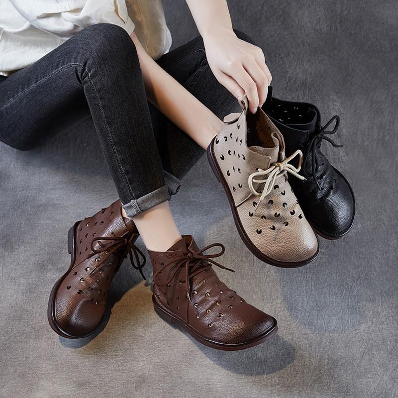 Johnature Retro Handmade Hollow-out Summer Boots Genuine Leather Sandals Round Toe Sofe Sole Lace-up Flat Shoes 39 чорний
Johnature Retro Handmade Hollow-out Summer Boots Genuine Leather Sandals Round Toe Sofe Sole Lace-up Flat Shoes 39 чорний