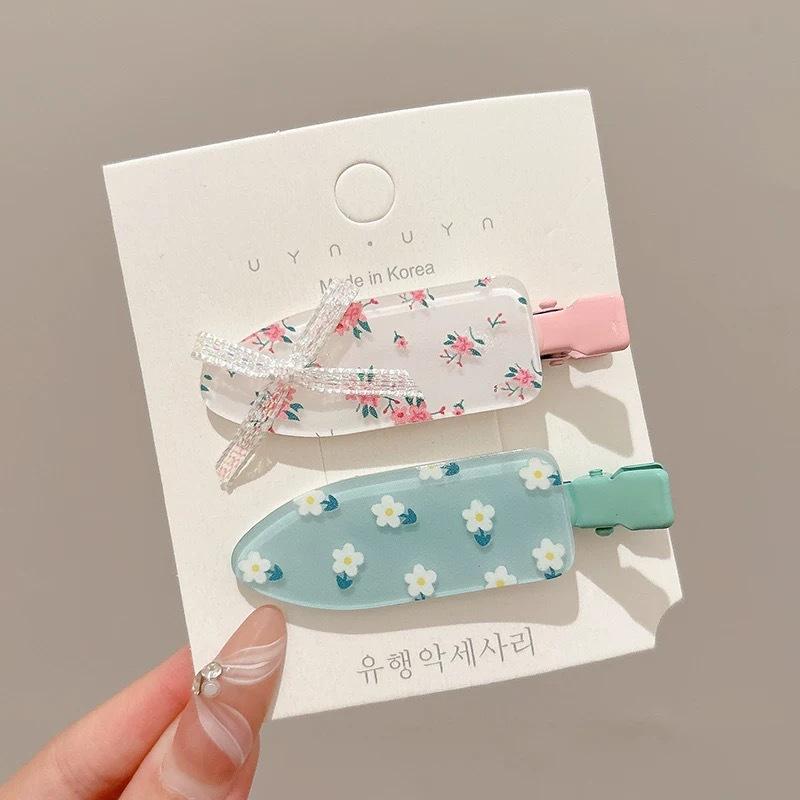 Korean Pink Floral Duck Bill Clip Hair Accessories Female Sweet Girl Style Bow Broken Hair Seamless Edge Clip
Korean Pink Floral Duck Bill Clip Hair Accessories Female Sweet Girl Style Bow Broken Hair Seamless Edge Clip