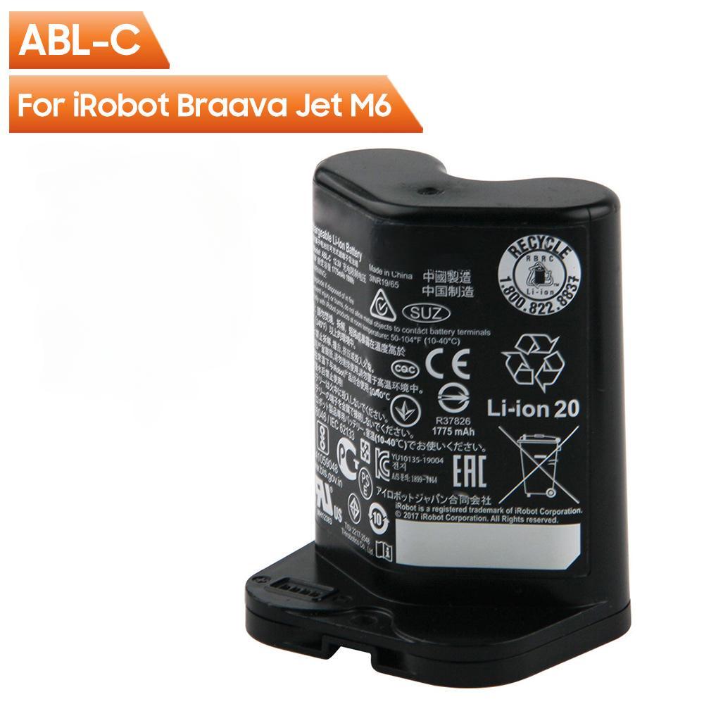 Литий-ионная аккумуляторная батарея ABL-C для iRobot Braava Jet M6 Ultimate Robot Mop 1775 мАч 10,8 В
Литий-ионная аккумуляторная батарея ABL-C для iRobot Braava Jet M6 Ultimate Robot Mop 1775 мАч 10,8 В