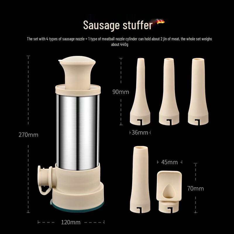 Stainless Steel Manual Sausage Stuffer
Stainless Steel Manual Sausage Stuffer