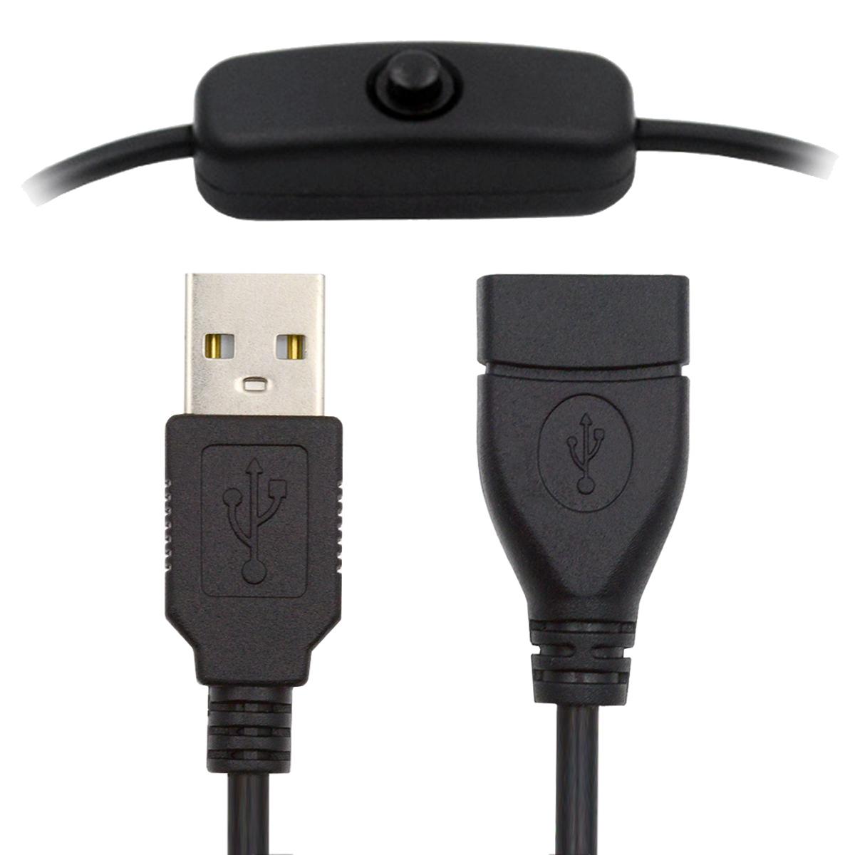 PW-012-AM USB2.0 Cable with On Off Power Switch Button USB Type-A Male to Female for DC 5V Desk Lamp Fan Camera As Shown A
PW-012-AM USB2.0 Cable with On Off Power Switch Button USB Type-A Male to Female for DC 5V Desk Lamp Fan Camera As Shown A