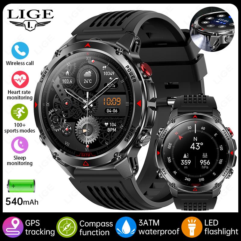 GPS Sports Smart Watch Men HD Full Touch Screen 500mAh Battery Waterproof Flashlight Compass Bluetooth Call Smartwatch Men GPS Smartwatch
GPS Sports Smart Watch Men HD Full Touch Screen 500mAh Battery Waterproof Flashlight Compass Bluetooth Call Smartwatch Men GPS Smartwatch