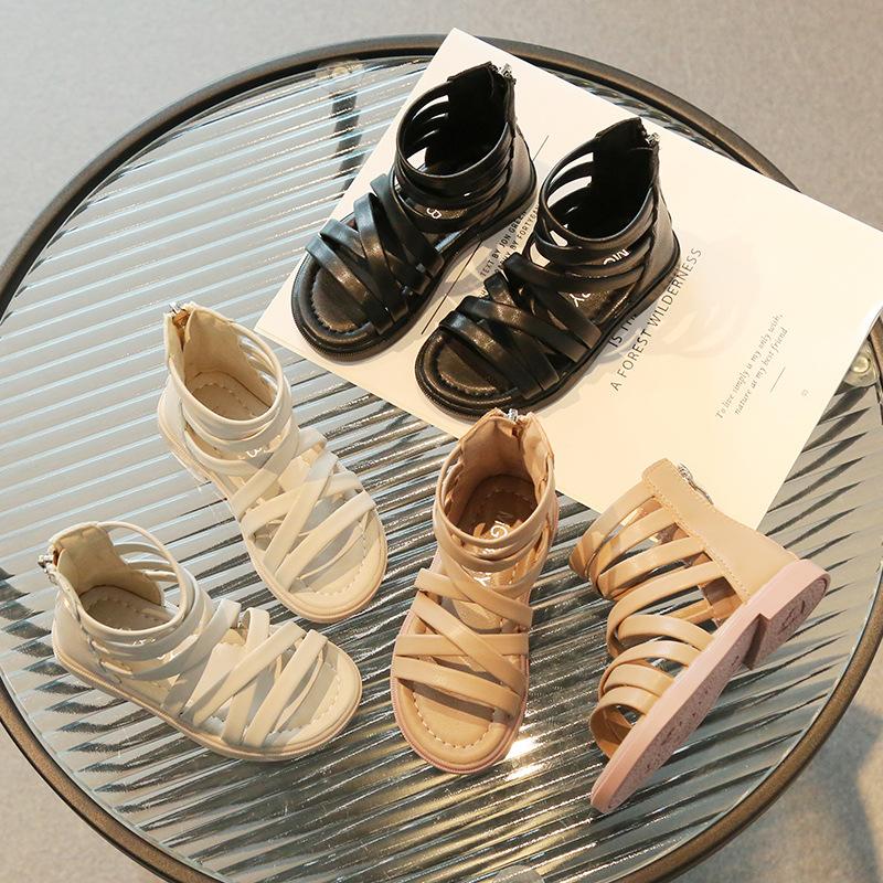 Spring And Summer New Children S Soft-Soled Roman Shoes, Hollow Flat-Soled Muffin Back Zipper Sandals, Girls Shoes
Spring And Summer New Children S Soft-Soled Roman Shoes, Hollow Flat-Soled Muffin Back Zipper Sandals, Girls Shoes
