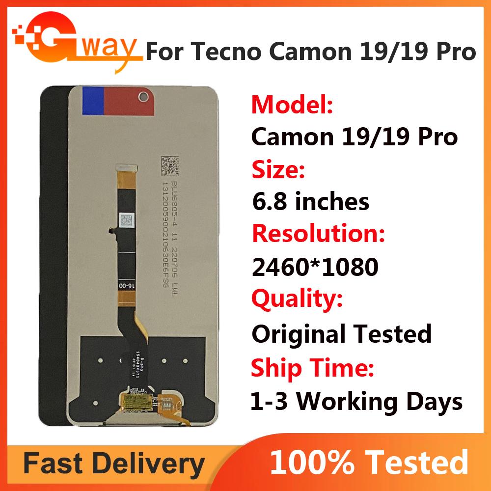 LCD Screen and Digitizer Full Assembly For Tecno Camon 19 Pro CI8 CI8n
LCD Screen and Digitizer Full Assembly For Tecno Camon 19 Pro CI8 CI8n