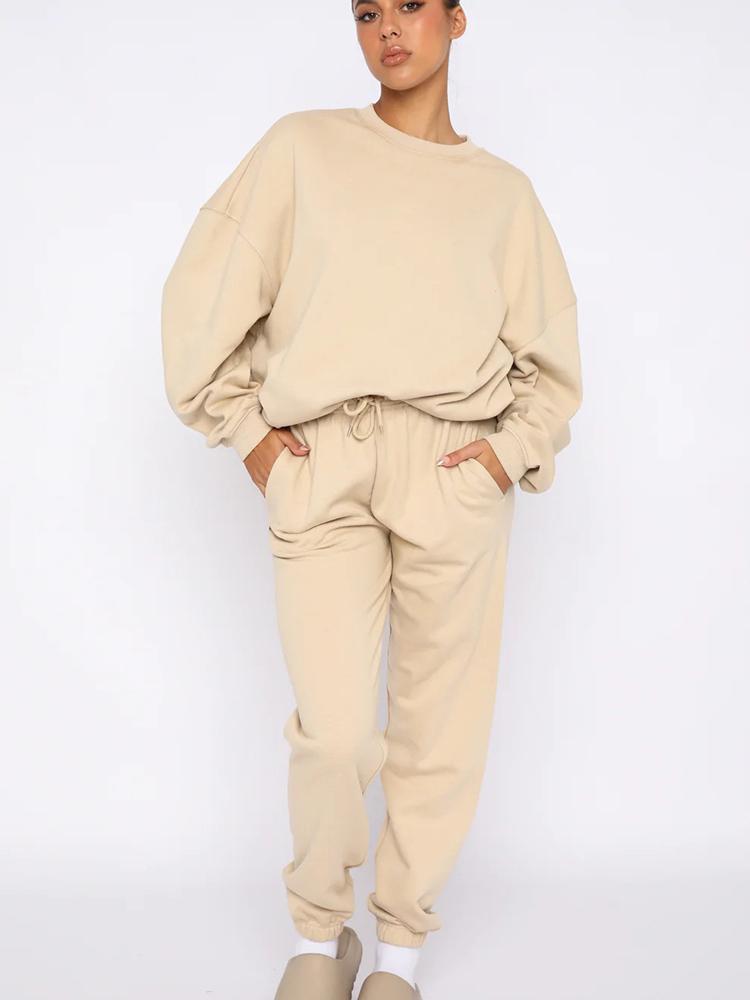 Autumn New Women s Casual Suit Solid Color Long Sleeve Crewneck Hoodie Lace-up Pocket Pants Women s Winter Two-piece Set 2026 XL абрикосовий
Autumn New Women s Casual Suit Solid Color Long Sleeve Crewneck Hoodie Lace-up Pocket Pants Women s Winter Two-piece Set 2026 XL абрикосовий