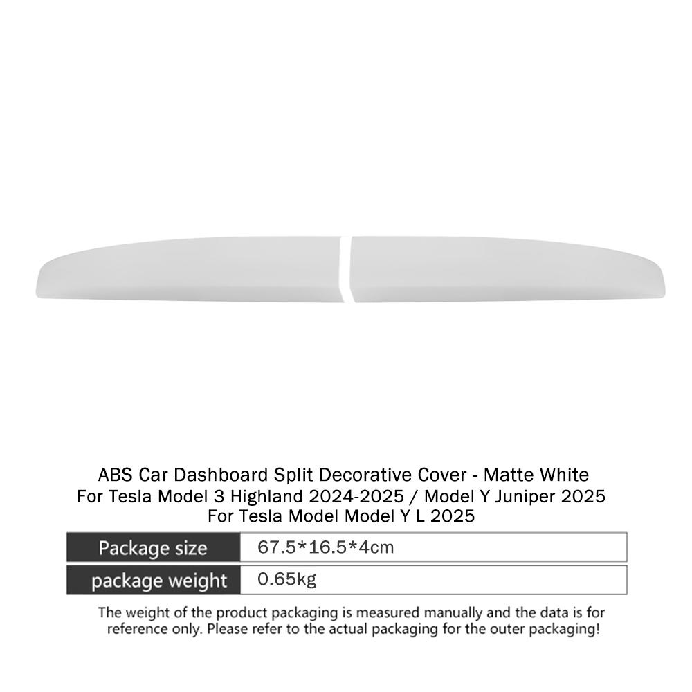 Dashboard Trim Strip Cover For Tesla Model Y Juniper Model 3 Highland Model Y L 2025 ABS Split Panel Trim Car Accessories
Dashboard Trim Strip Cover For Tesla Model Y Juniper Model 3 Highland Model Y L 2025 ABS Split Panel Trim Car Accessories